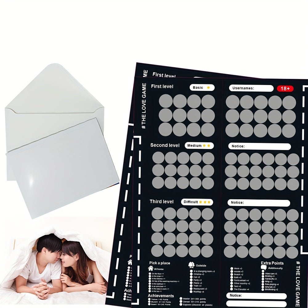 100 Sex Challenges Scratch-Off Poster for Couples - Wet Master