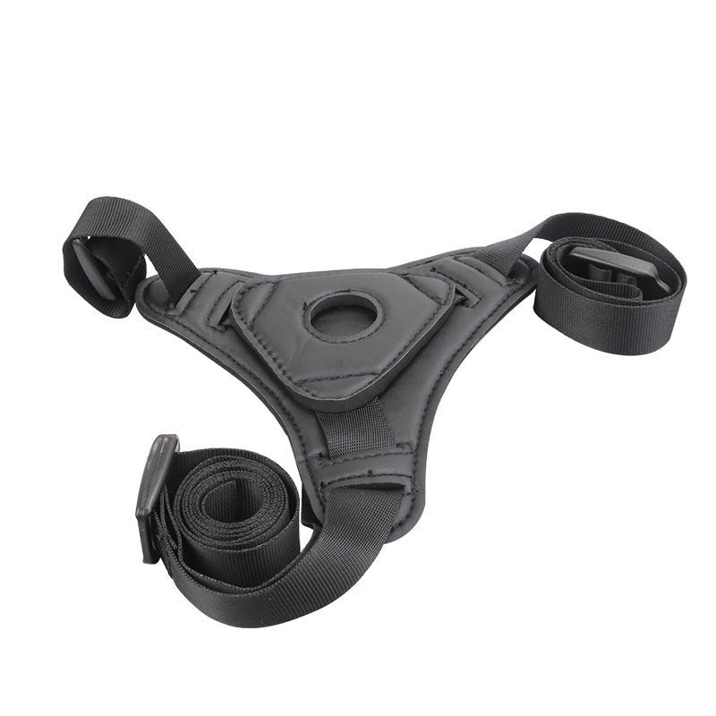 Black Soft Silicone Dildo & Anal Plug with Strap-On Harness - 3 Sizes - Wet Master