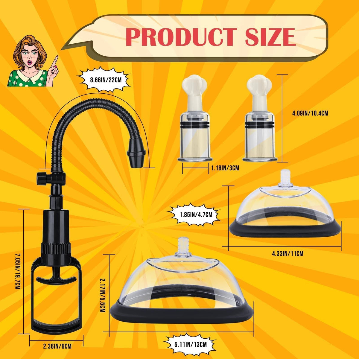 Black Vacuum Pussy & Nipple Pump Kit - Wet Master