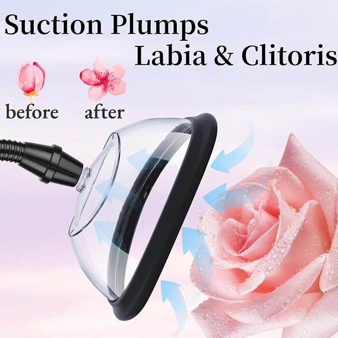 Black Vacuum Pussy Pump - 2 Sizes - Wet Master