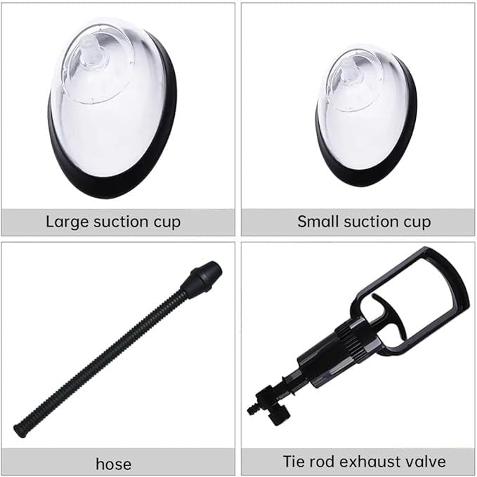 Black Vacuum Pussy Pump - 2 Sizes - Wet Master