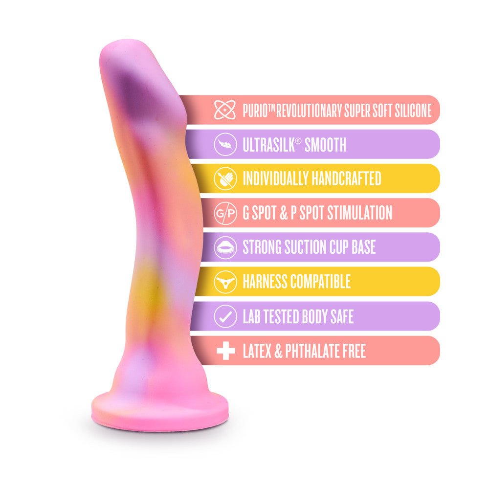 Blush Avant Artisan 7-Inch Curved P-Spot & G-Spot Dildo with Suction Cup Base - Wet Master