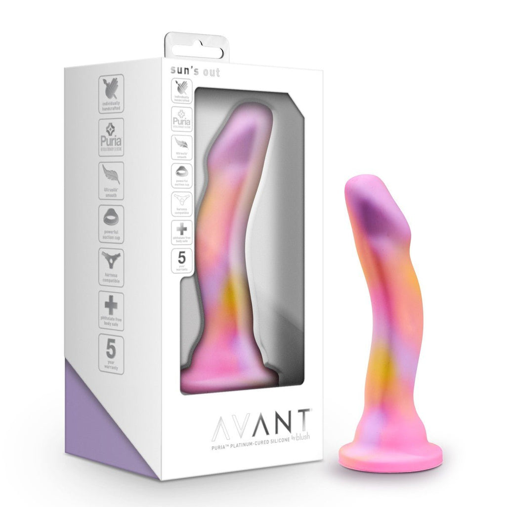 Blush Avant Artisan 7-Inch Curved P-Spot & G-Spot Dildo with Suction Cup Base - Wet Master