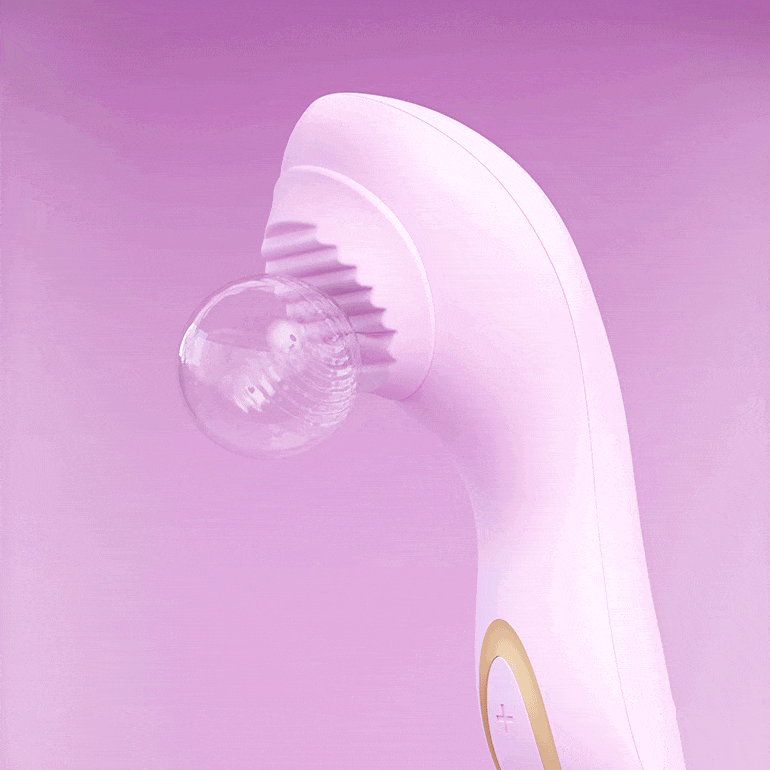Blush Dahlia Handheld Clit Rotating Vibrator-3