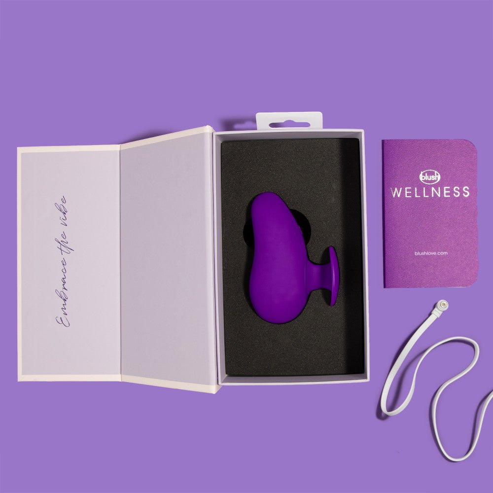 Blush Palm Sense RumbleTech Purple UltraSilk Vibrator - Wet Master