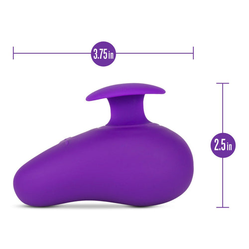 Blush Palm Sense RumbleTech Purple UltraSilk Vibrator - Wet Master