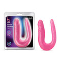 Blush U-Shaped 12.5-Inch Long Pink Double Ended Dildo - Wet Master