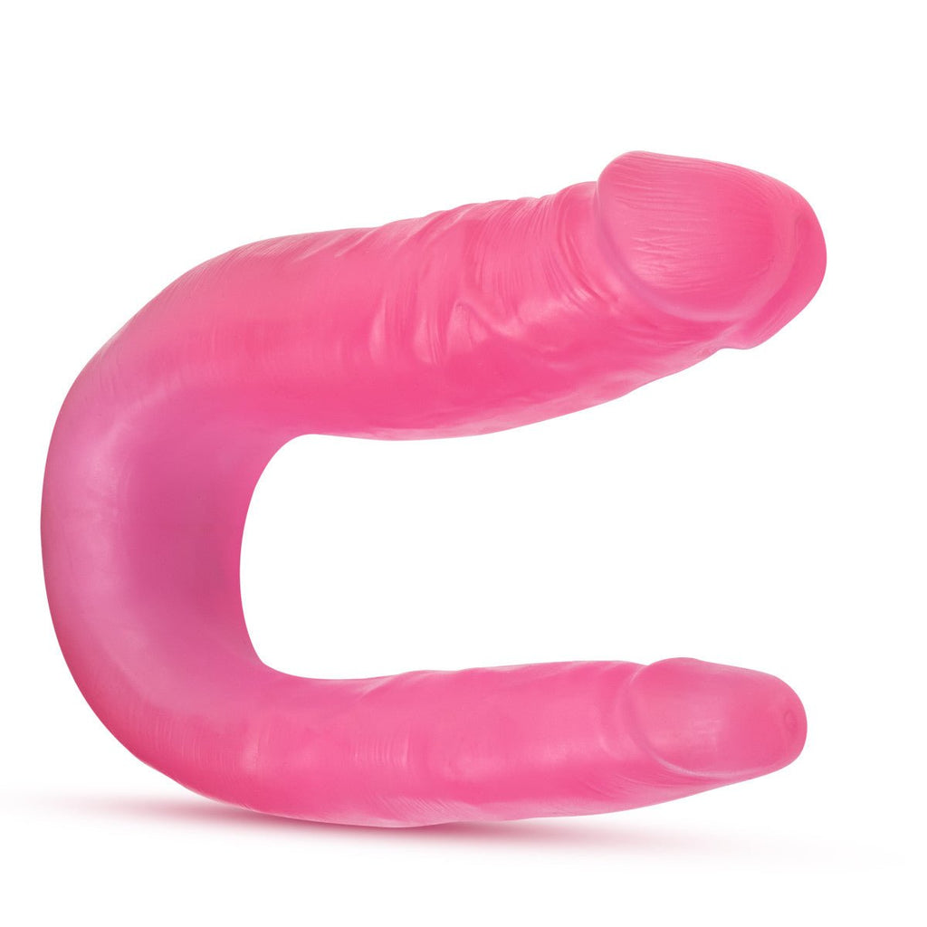 Blush U-Shaped 12.5-Inch Long Pink Double Ended Dildo - Wet Master