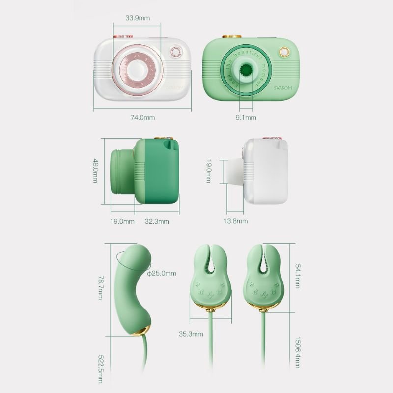 Camera Clit Suction & G-Spot Vibrator with Nipple Clamps App-Controlled - Wet Master