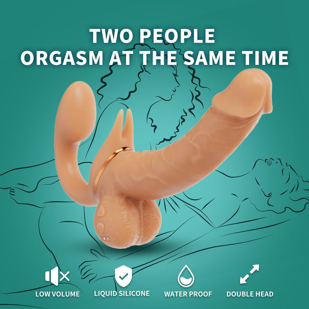 Cannon Double-Ended Vibrating Realistic Dildo Strapless Strap-On - Wet Master