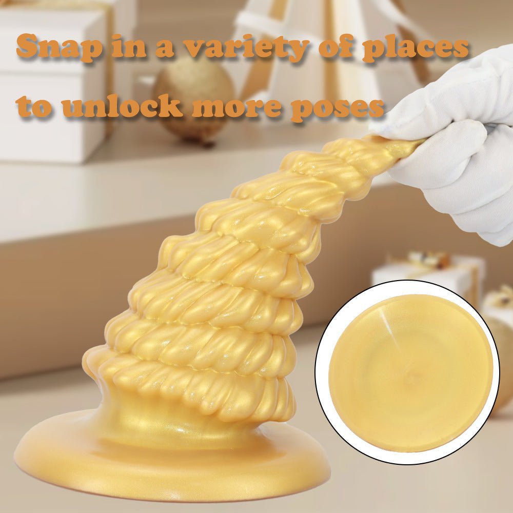 Christmas Tree Silicone Dildo & Anal Plug 7.4 Inch - Wet Master