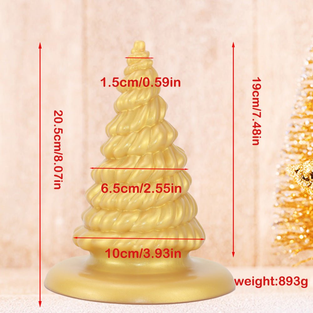 Christmas Tree Silicone Dildo & Anal Plug 7.4 Inch - Wet Master
