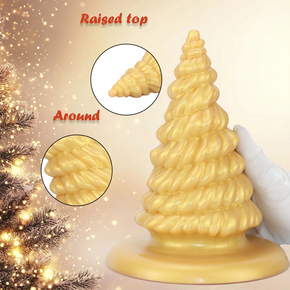 Christmas Tree Silicone Dildo & Anal Plug 7.4 Inch - Wet Master