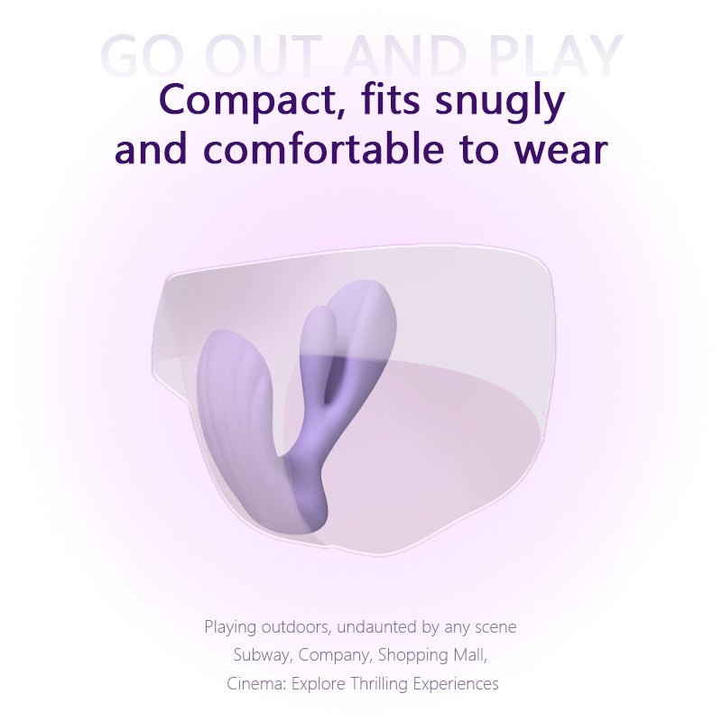 Clit & G-Spot Rotating Wearable Vibrator Remote & App Controlled - Wet Master