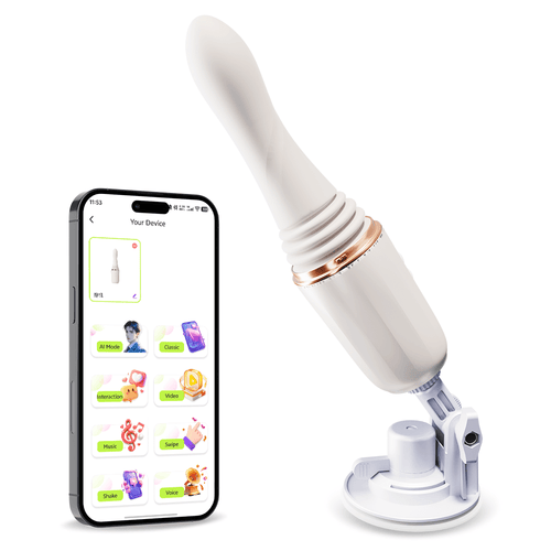 Confidant Thrusting & Heating Sex Machine with Suction Base App Controlled - Wet Master