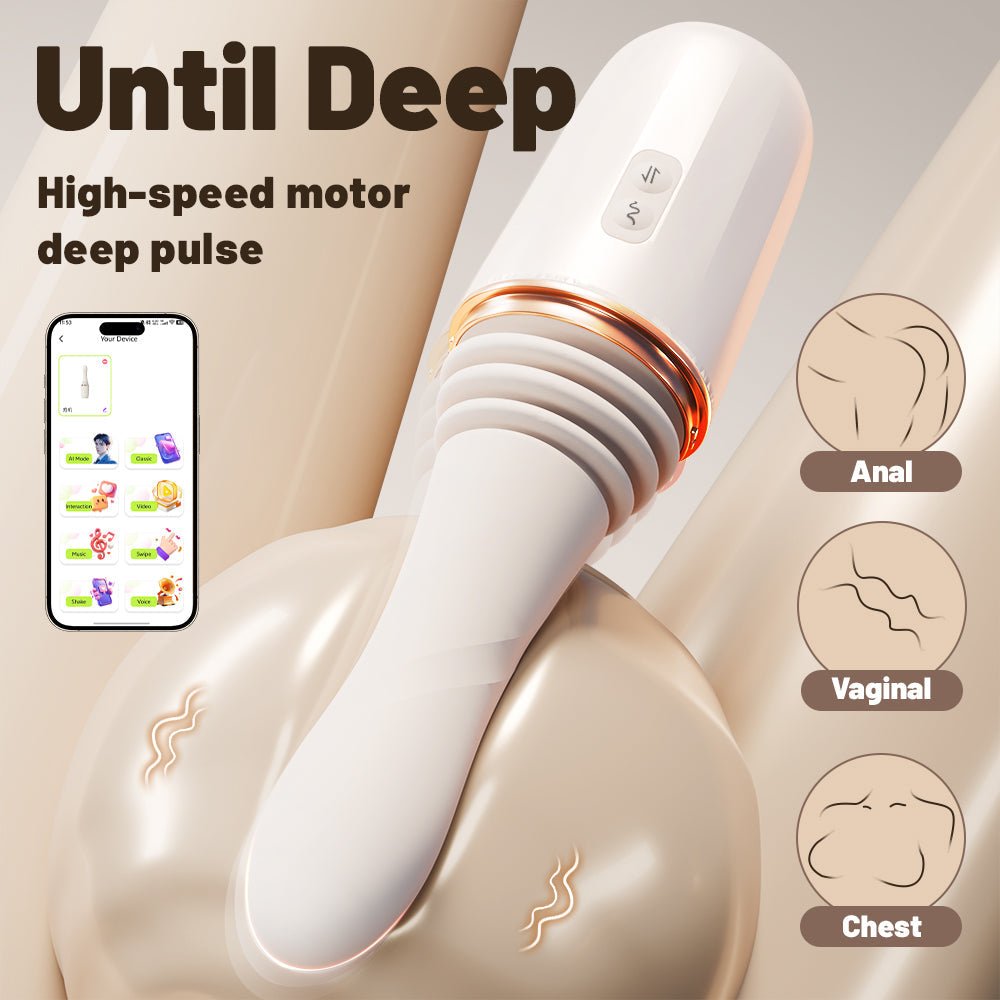 Confidant Thrusting & Heating Sex Machine with Suction Base App Controlled - Wet Master