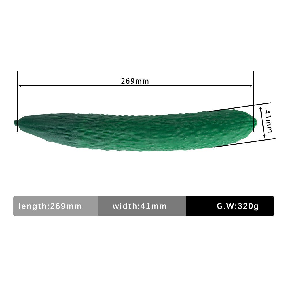 Cucumber Silicone Fantasy Dildo 10.5 Inch - Wet Master