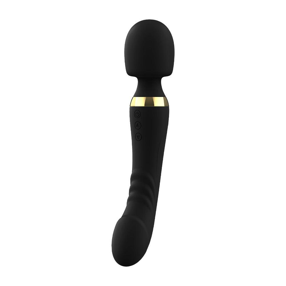 Double-Ended Clitoral & G-Spot Wand Vibrator - Wet Master