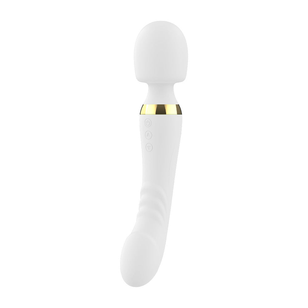 Double-Ended Clitoral & G-Spot Wand Vibrator - Wet Master