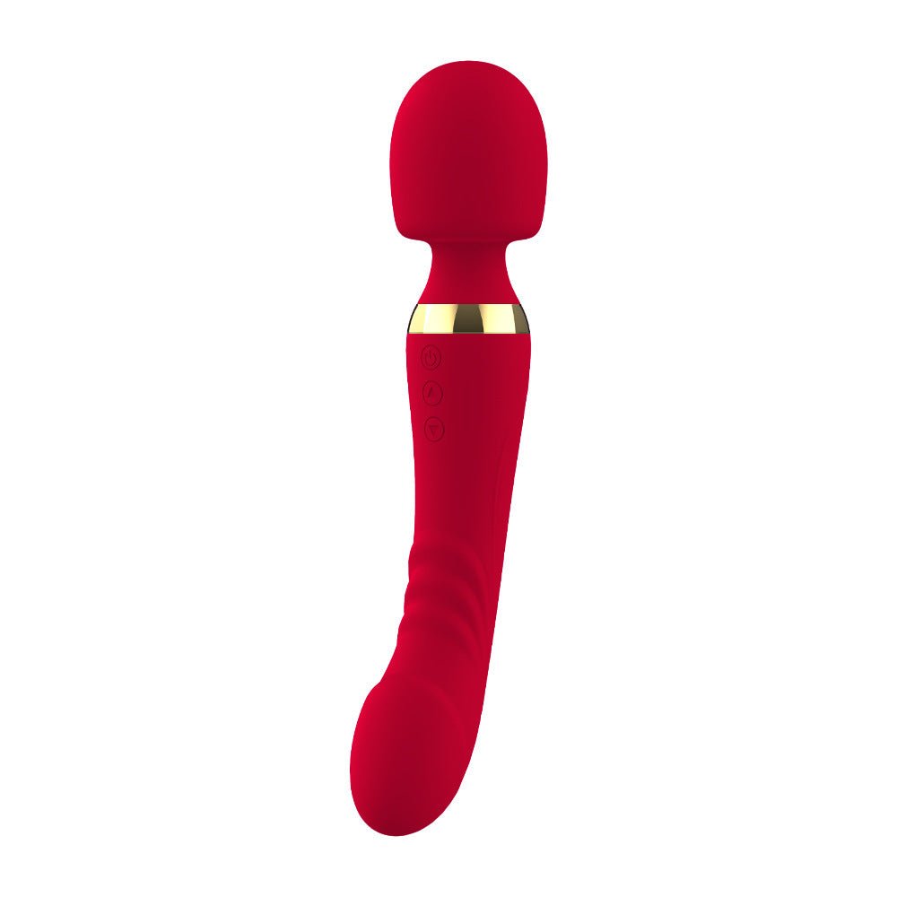Double-Ended Clitoral & G-Spot Wand Vibrator - Wet Master