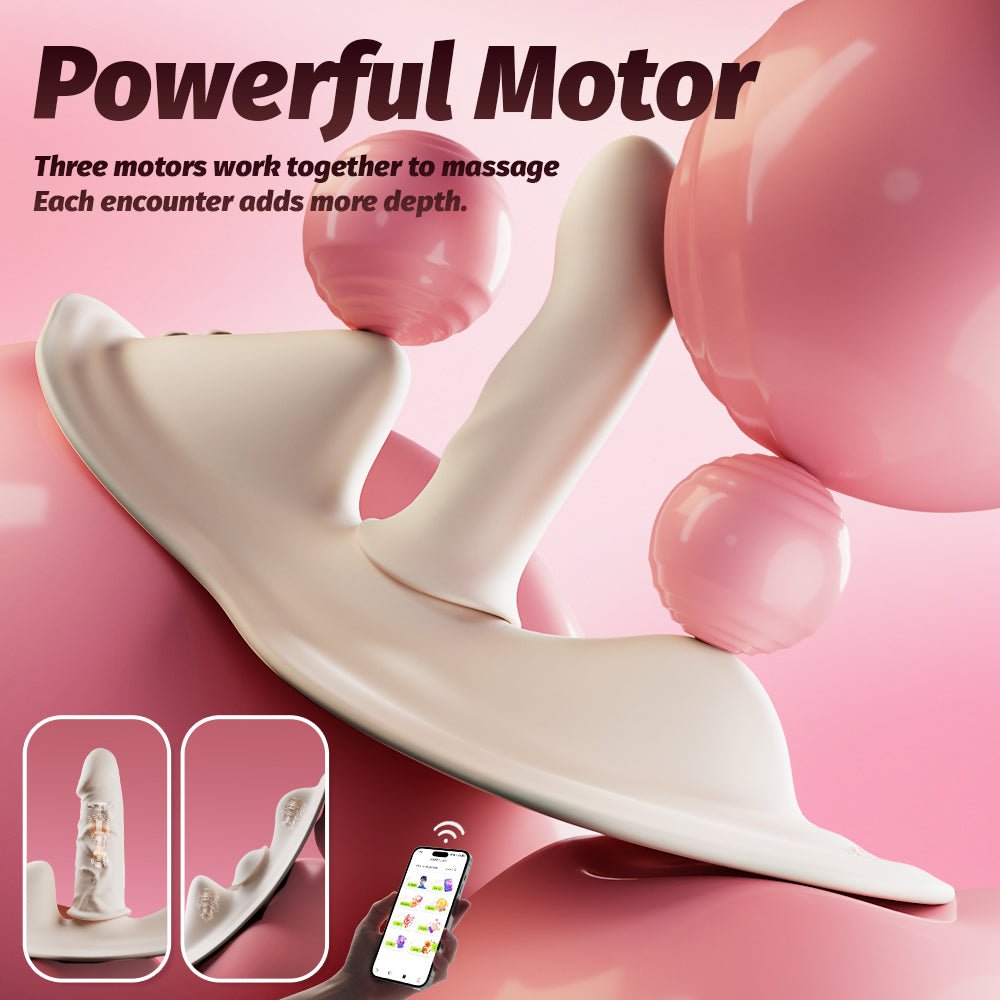 Dragon Phoenix Pad 2 Vibrating & Thrusting Sex Grinder App-Controlled - Wet Master