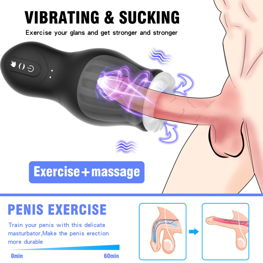 Dragon Suck Sucking & Vibrating Male Masturbator - Wet Master