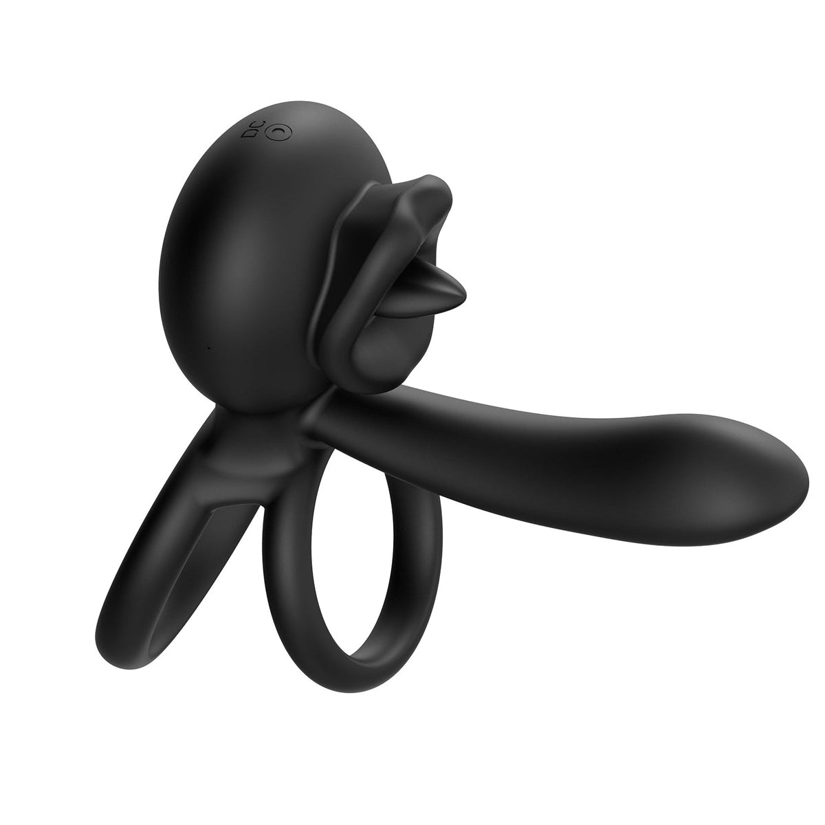 Dragon Tongue 2-in-1 Licking & Vibrating Cock Ring App Controlled - Wet Master