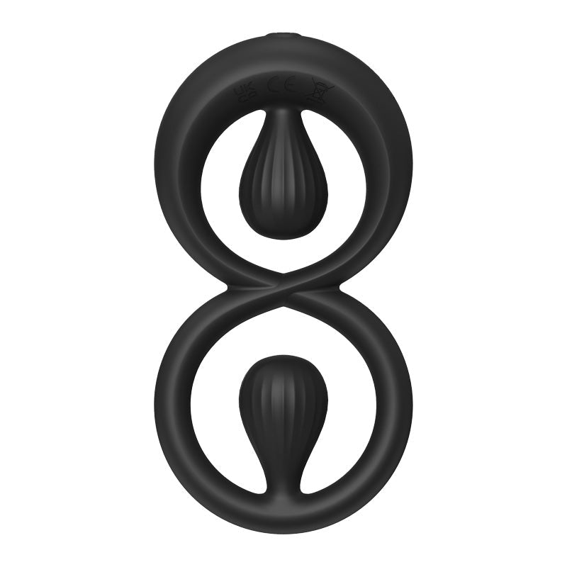 Dual Stimulation Clit Vibrating Cock Ring Remote & App Controlled - Wet Master