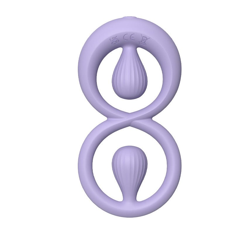 Dual Stimulation Clit Vibrating Cock Ring Remote & App Controlled - Wet Master