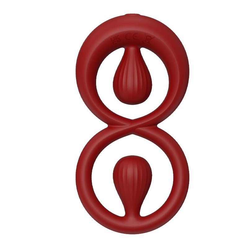 Dual Stimulation Clit Vibrating Cock Ring Remote & App Controlled - Wet Master