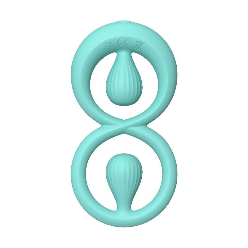Dual Stimulation Clit Vibrating Cock Ring Remote & App Controlled - Wet Master