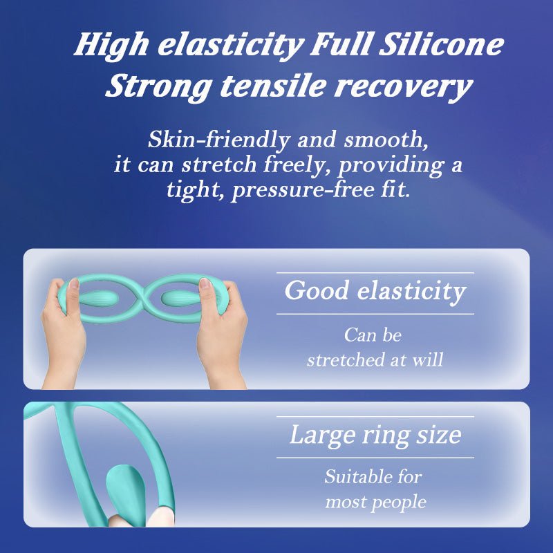 Dual Stimulation Clit Vibrating Cock Ring Remote & App Controlled - Wet Master