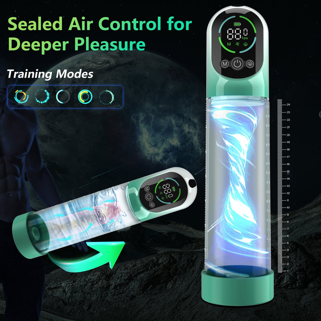 Electric Suction Penis Pump Vacuum Extender - Wet Master