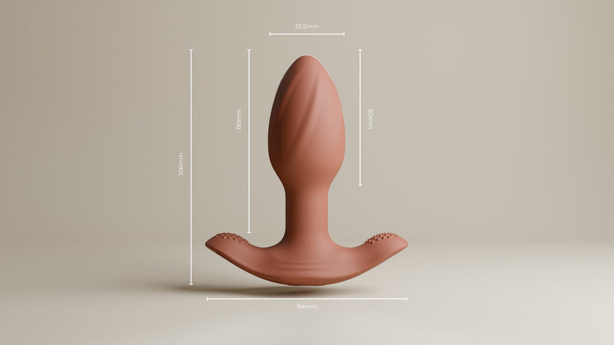 Euphora - Vibrating and Rotating Buttplug - Wet Master
