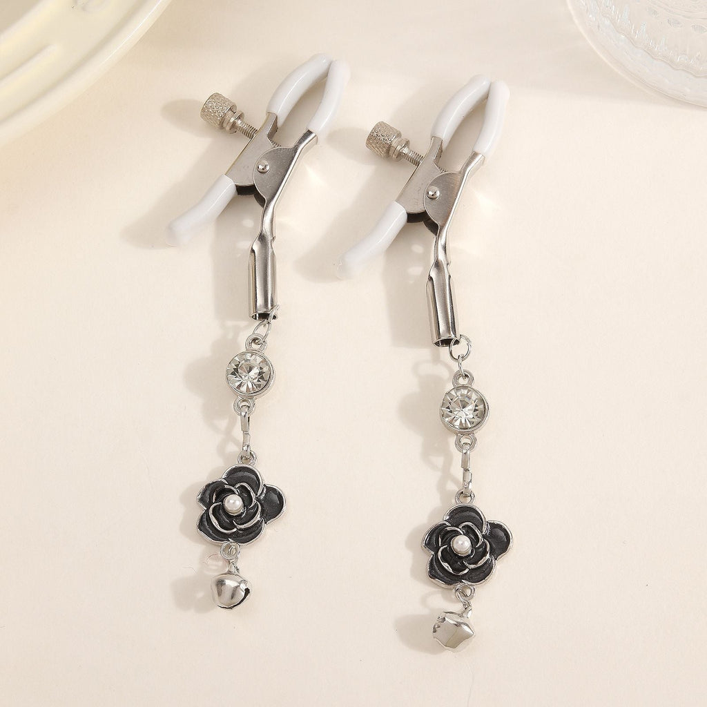 Floral Nipple Clamps with Bell Pendants - Wet Master