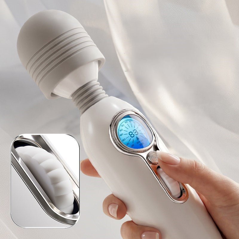 GALAKU Eva Flexible Heating AV Wand Vibrator with LED Screen - Wet Master