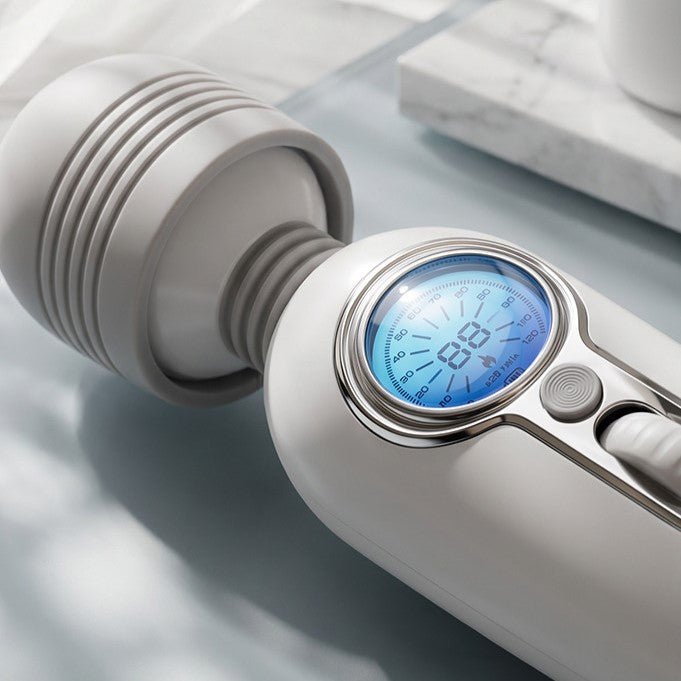 GALAKU Eva Flexible Heating AV Wand Vibrator with LED Screen - Wet Master