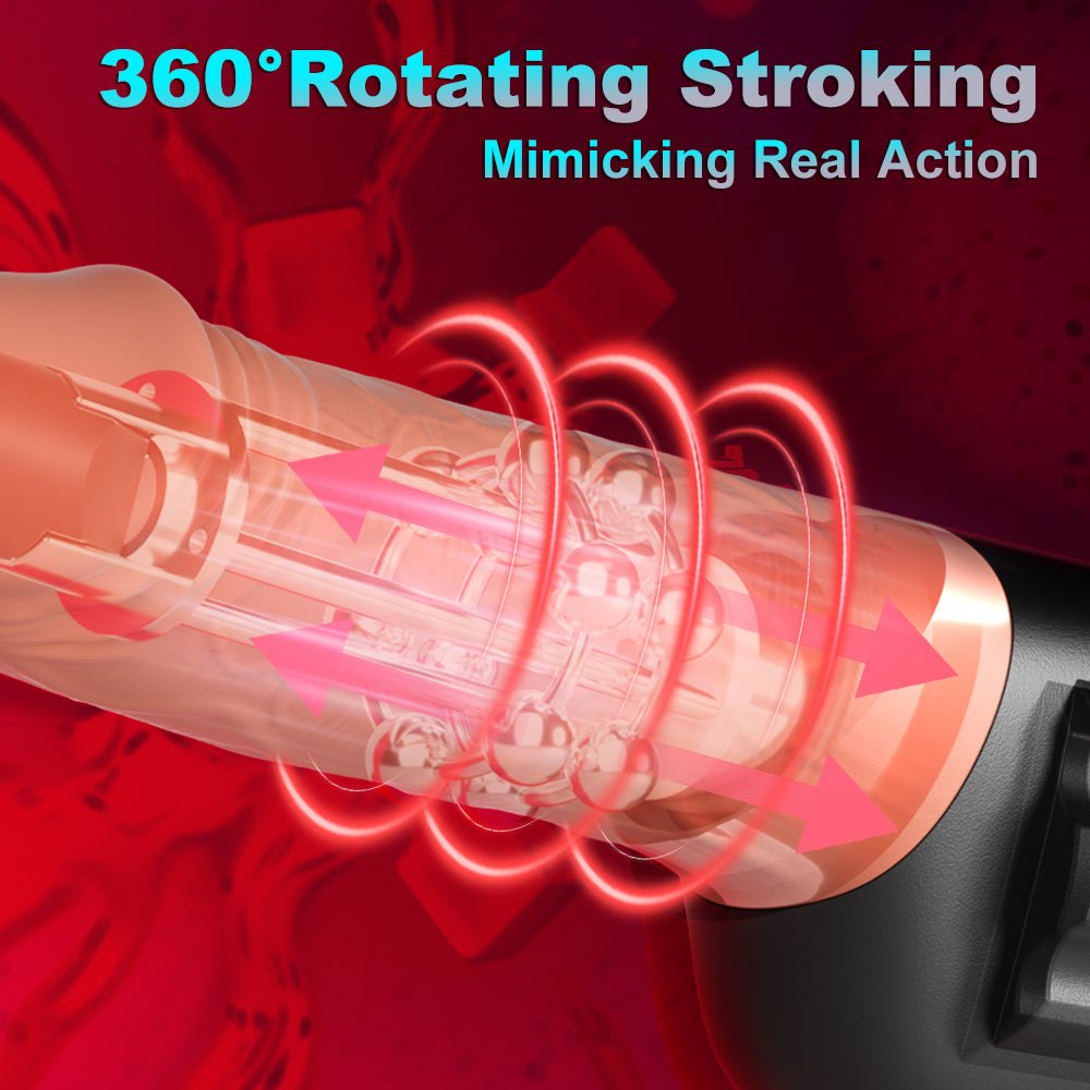 Gun Rotating & Thrusting Realistic Dildo - Wet Master