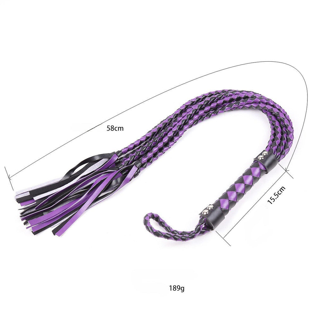 Handmade 8 Strand Leather BDSM Flogger Whip - Wet Master