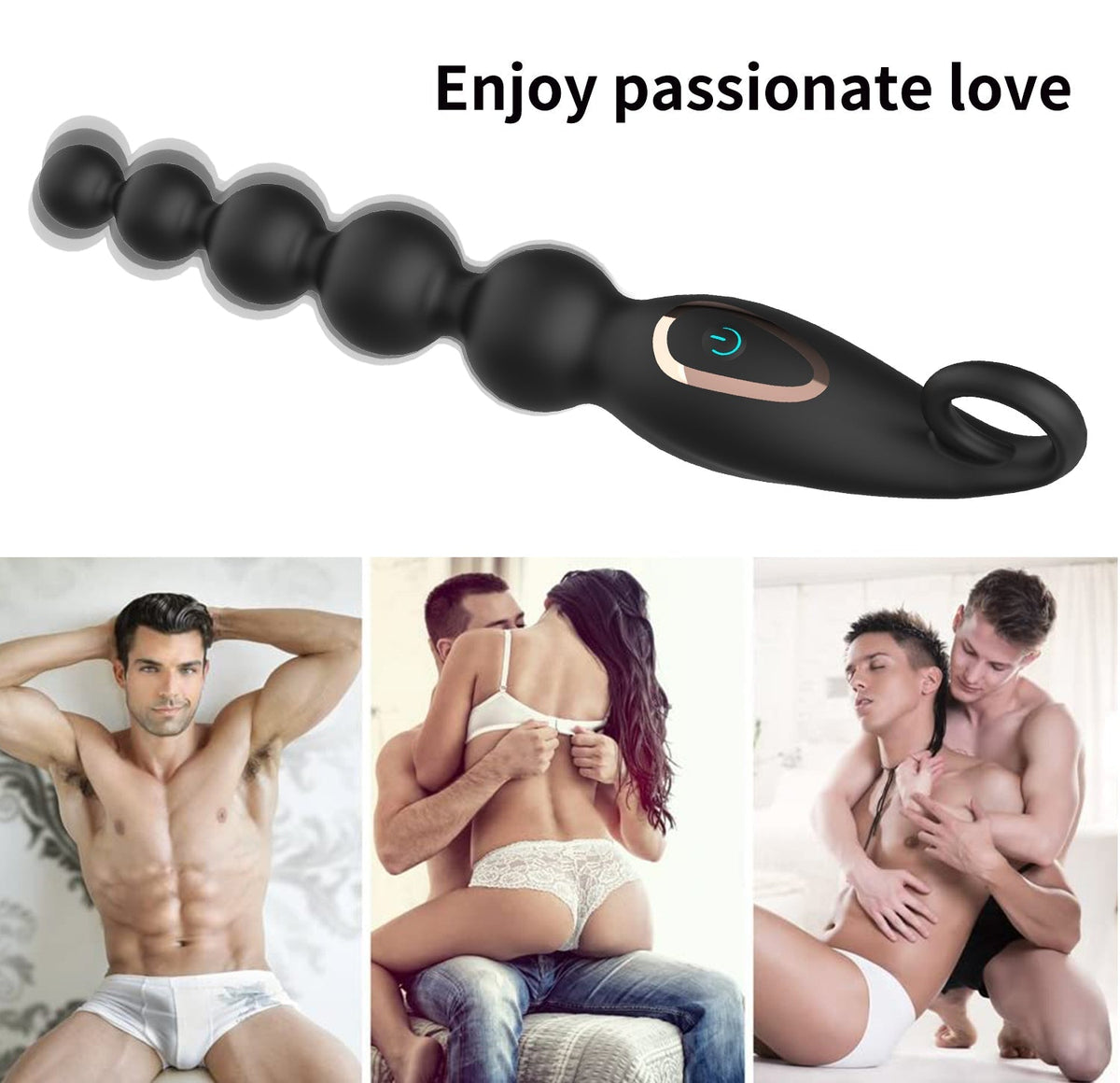 Hgod 7-Speed Vibrating Anal Beads - Wet Master
