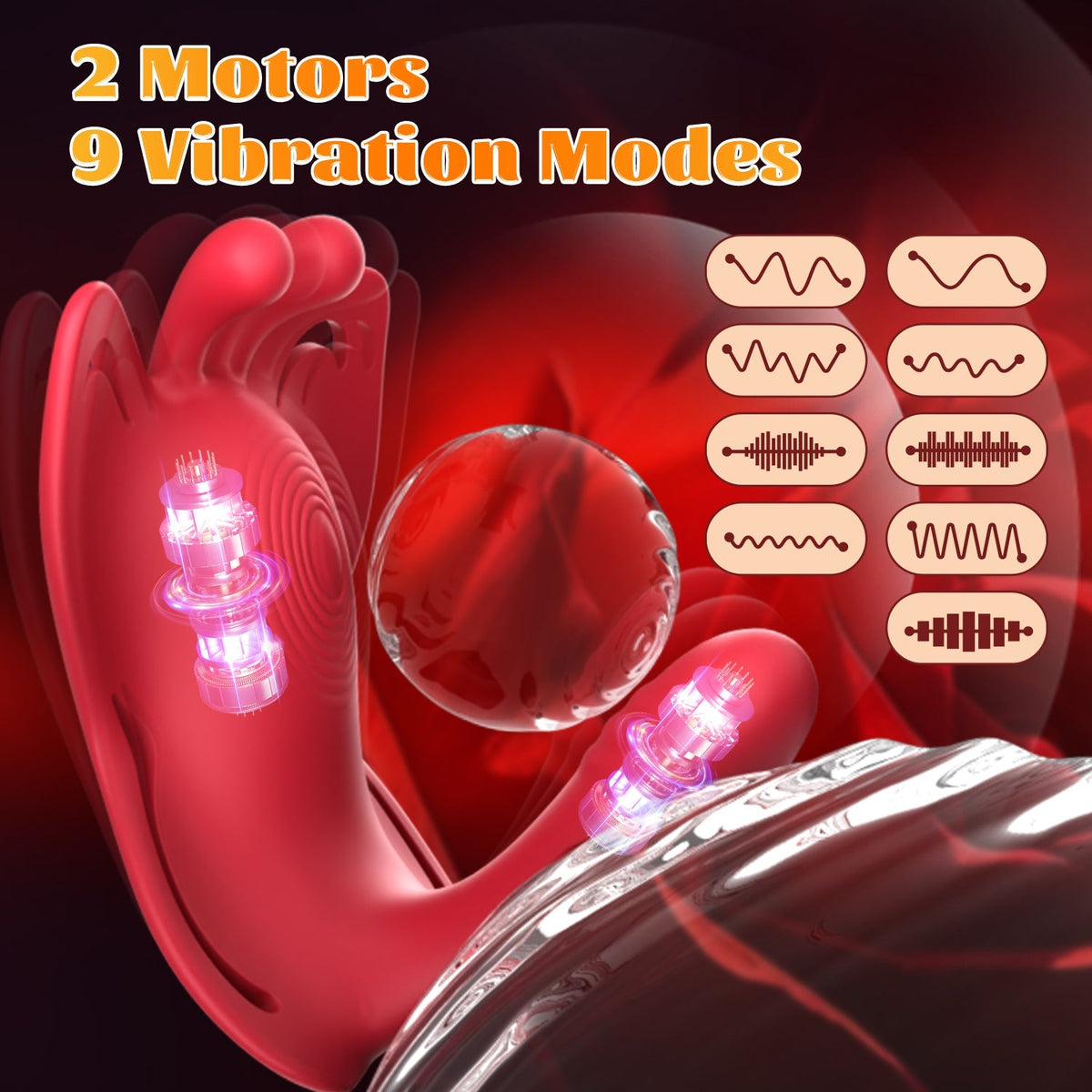 Hgod Butterfly Wearable Clit & G-Spot Vibrator App Controlled - Wet Master