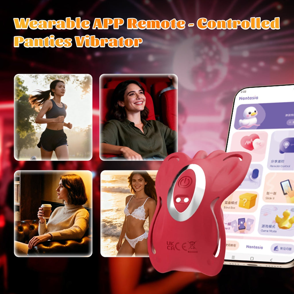 Hgod Butterfly Wearable Clit & G-Spot Vibrator App Controlled - Wet Master