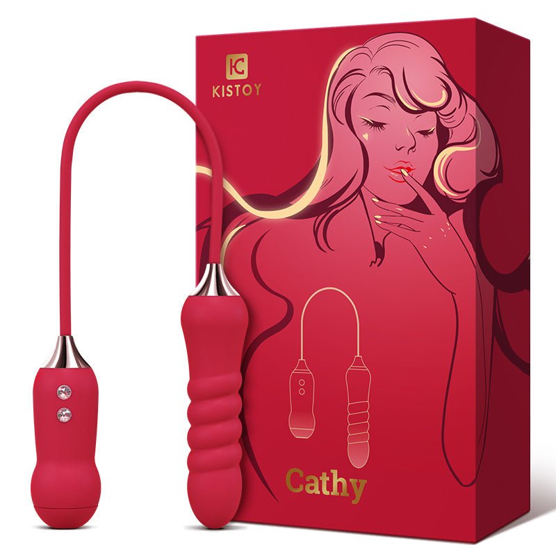 KISSTOY Cathy Thrusting & Sucking Egg Vibrator - Wet Master