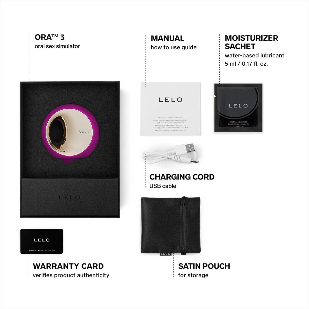 LELO Ora 3 Clitoral Vibrator - Wet Master
