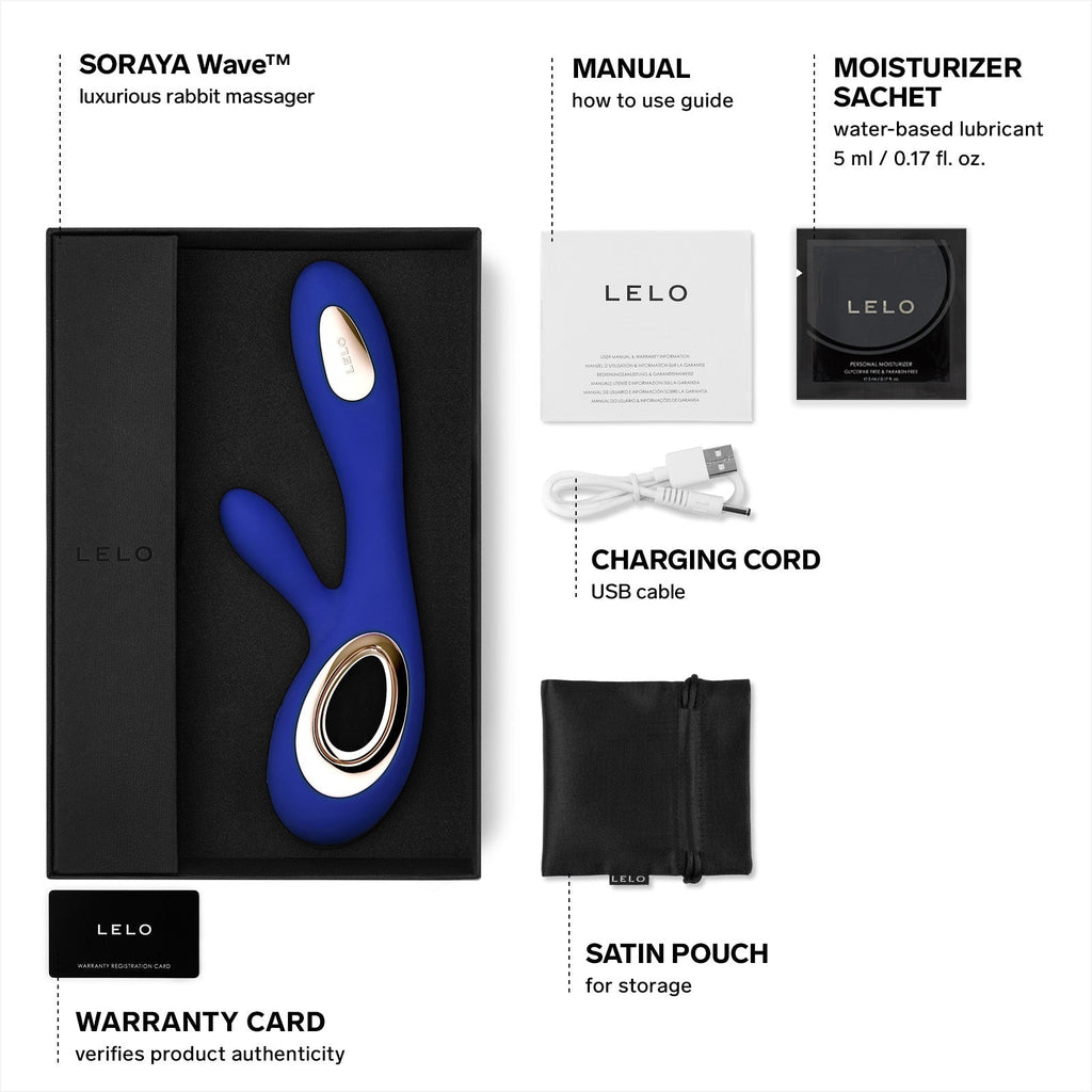 LELO Soraya Wave Rabbit Vibrator - Wet Master