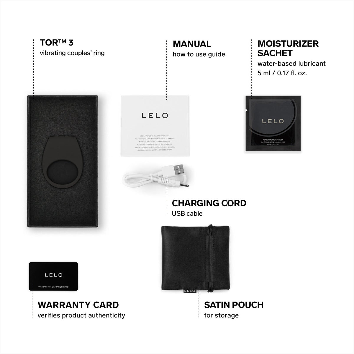 LELO Tor 3 Vibrating Cock Ring App-Controlled - Wet Master