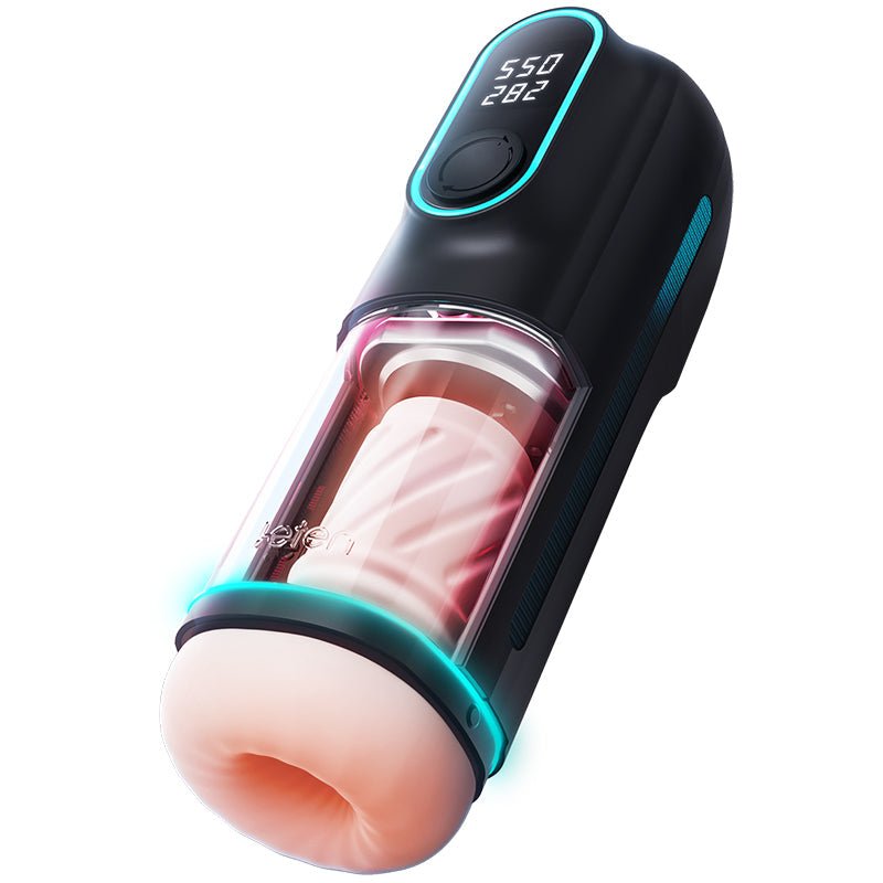 Leten Black Hole Pro Sucking & Thrusting Male Masturbator - Wet Master
