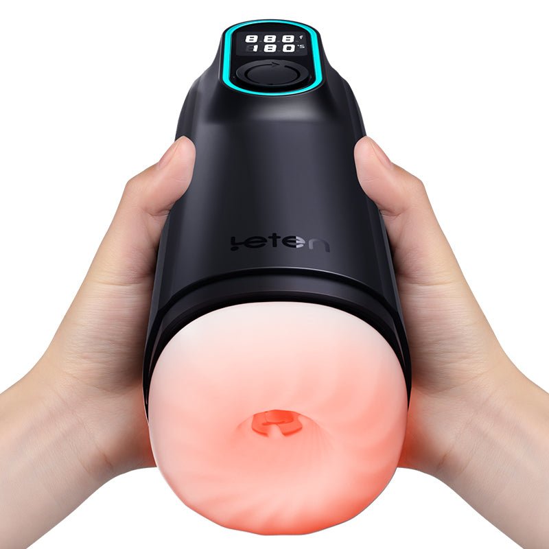 Leten Black Hole Pro Sucking & Thrusting Male Masturbator - Wet Master