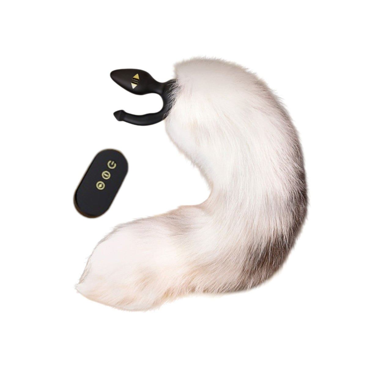 LOCKINK E-Stim Anal Plug with Fox Tail Remote Controlled - Wet Master