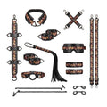 LOCKINK Flowering Serpent Leather Bondage Restraint Set - Wet Master
